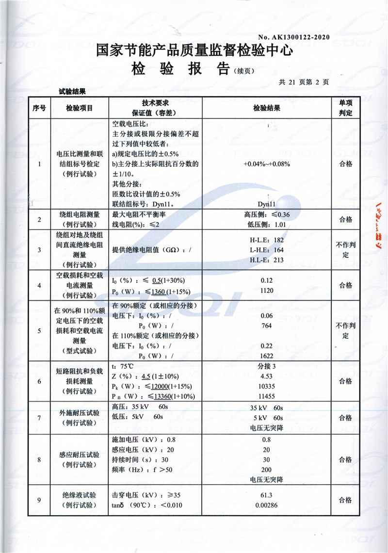 高低压试验报告-S11-1250梅列梅列梅列油浸式变压器-2.jpg